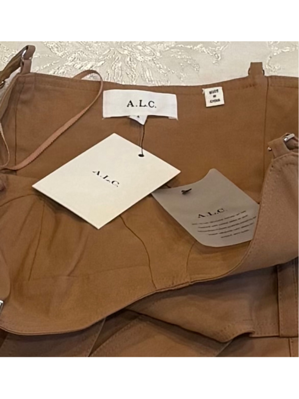 A.L.C. Mila Tan Jumpsuit, Noisette - Picture 7 of 7